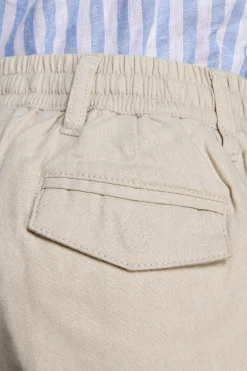KIDS Sand linen blend Bermuda shorts