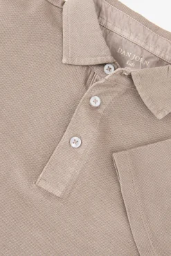 KIDS Taupe piqué polo shirt