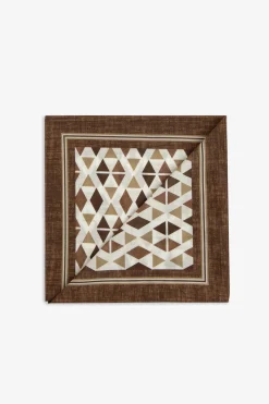 KIDS Tobacco diamond pattern pashmina scarf