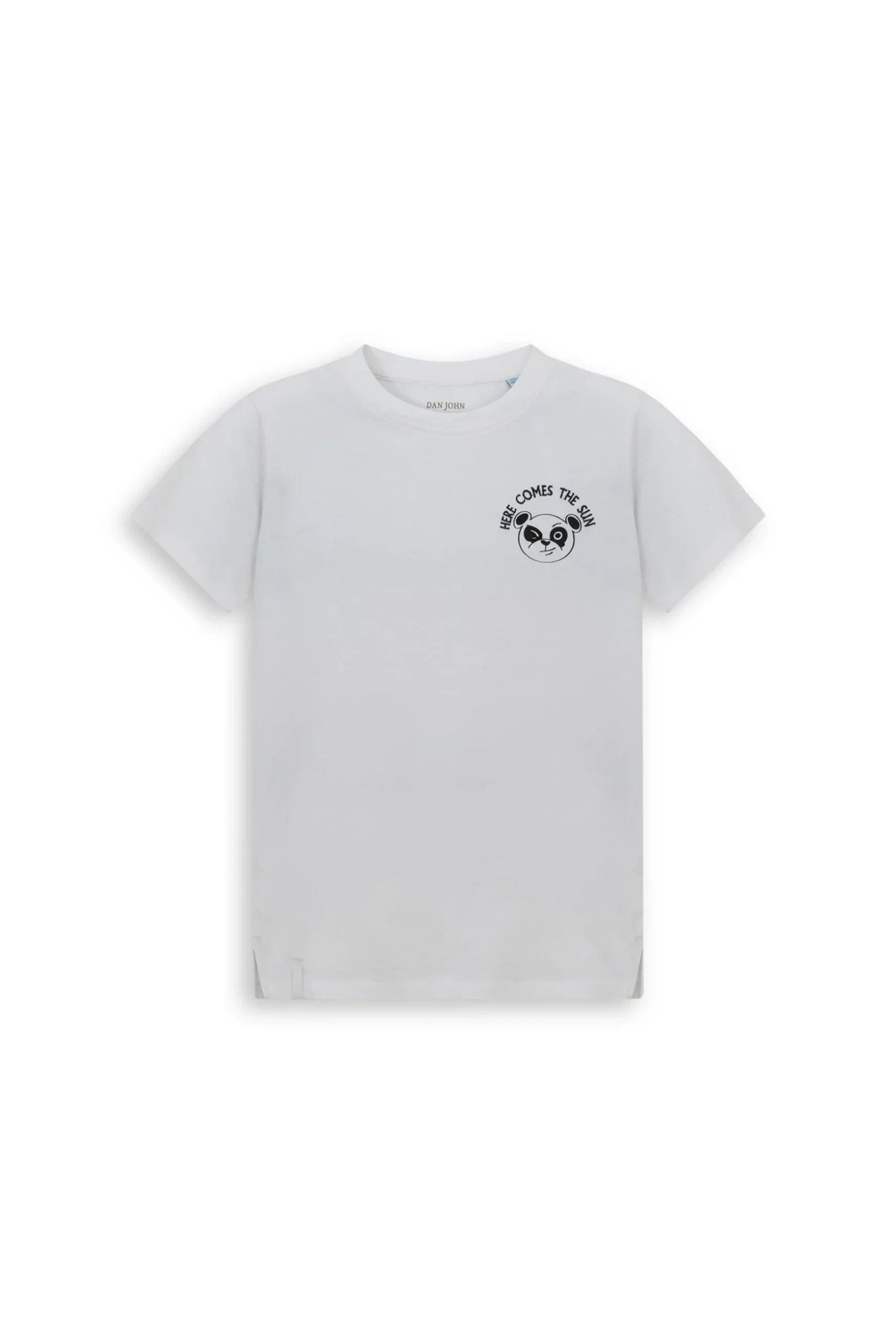 KIDS White basic t-shirt with print