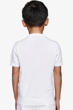 KIDS White knit t-shirt