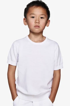 KIDS White knit t-shirt