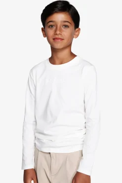 KIDS white t-shirt with embroidery