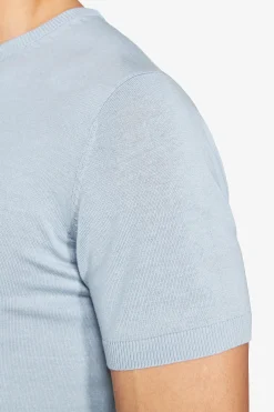 Light blue knit t-shirt