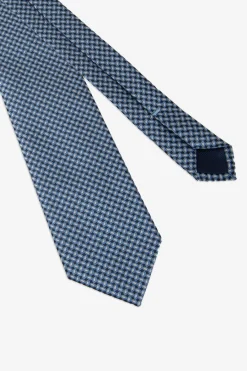 Light blue micro-pattern jacquard tie