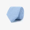 Light blue micro-pattern jacquard tie