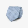 Light blue micro pattern tie