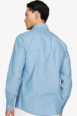 Light wash denim shirt