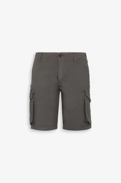 Mud Herringbone cargo Bermuda shorts