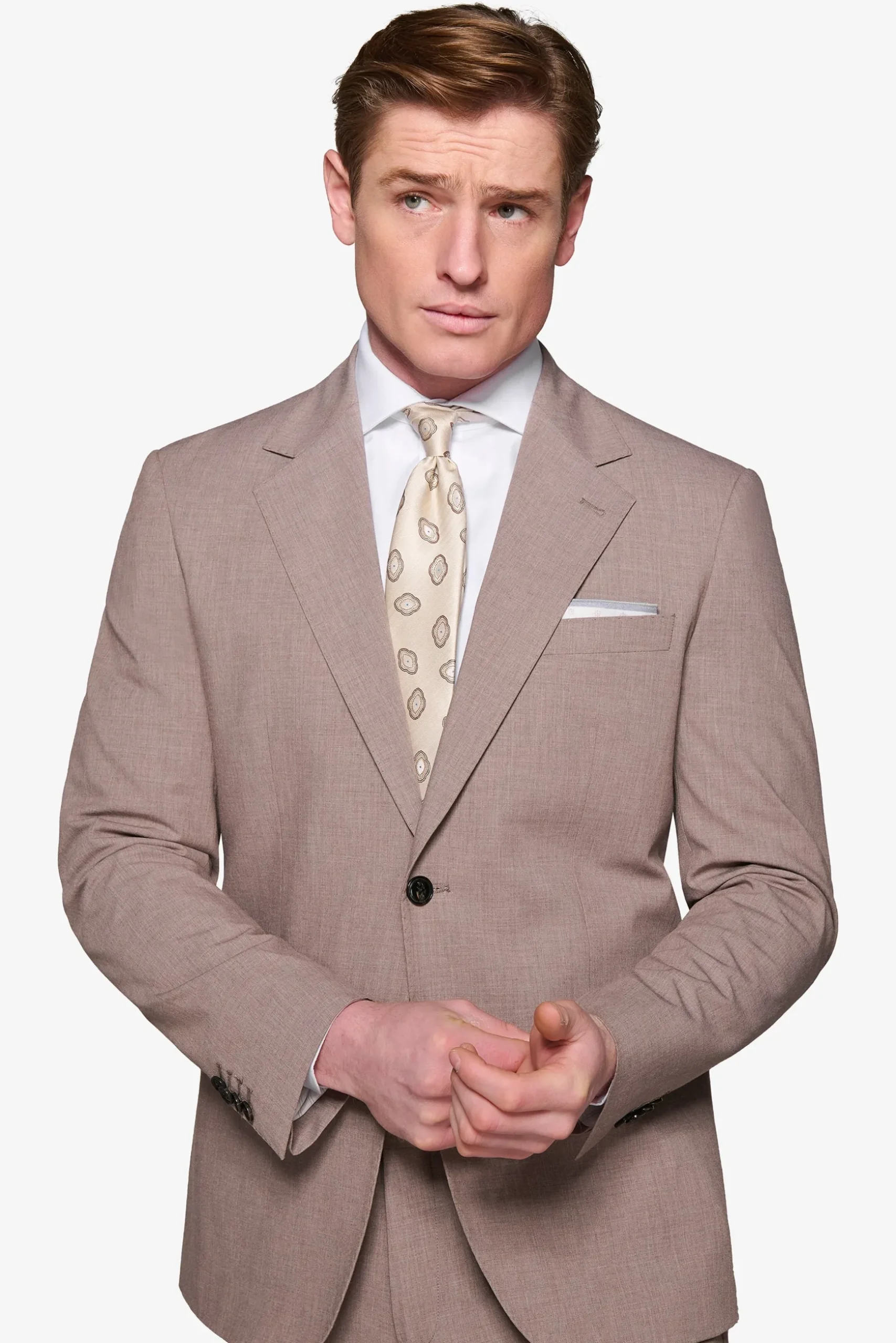 Mud lightweight grisaille suit blazer