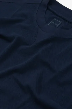 Navy piquet t-shirt