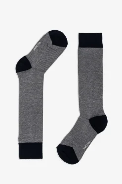 3-pack multi-pattern blue socks