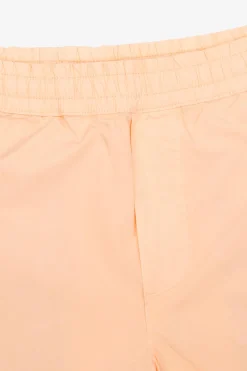 Peach parachute fabric bermuda shorts