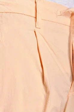 Peach parachute fabric drawstring trousers