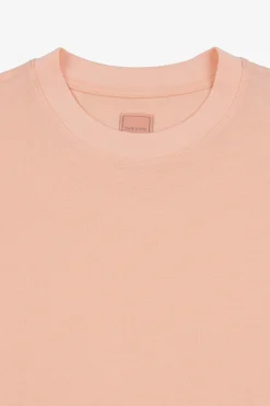 Peach piqué t-shirt