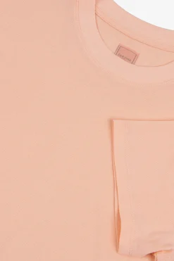 Peach piqué t-shirt