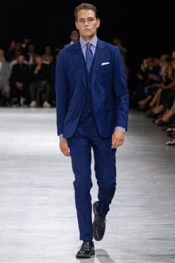 Plain royal blue classic suit blazer