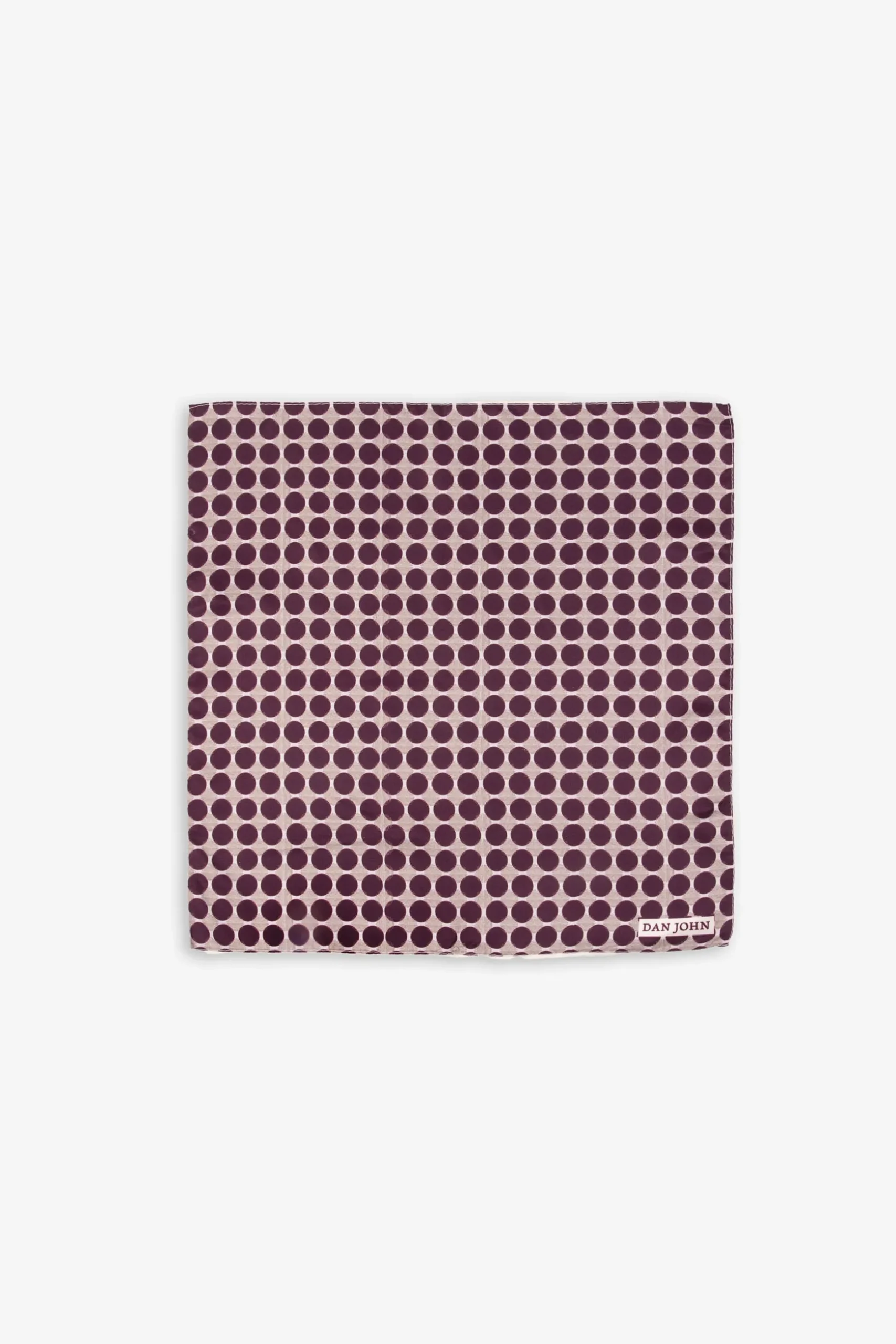 Pochette disegno cerchi bordeaux