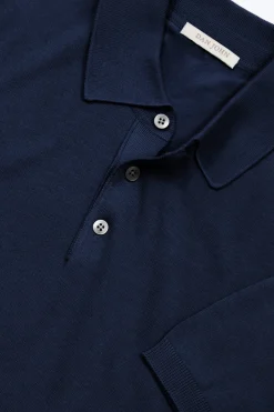 Royal blue knit polo