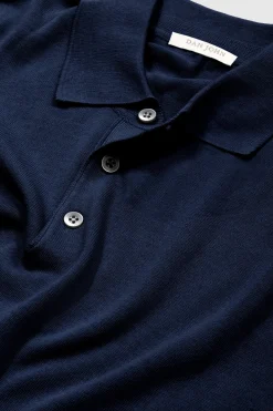 Royal blue knit polo