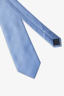 Royal blue micro pattern tie