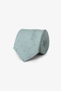 Sage cashmere design tie