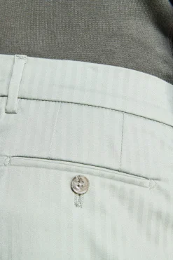 Sage Herringbone trousers