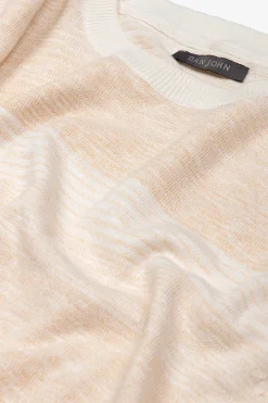 Sand degradé stripes t-shirt