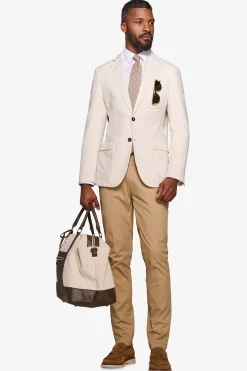 Sand Herringbone blazer