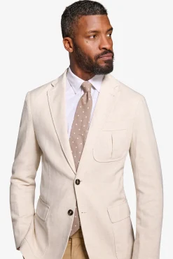 Sand Herringbone blazer