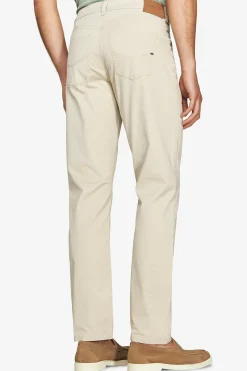 Sand 5 pockets gabardine trousers