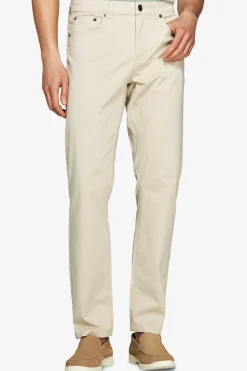 Sand 5 pockets gabardine trousers