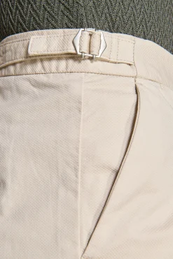 Sand textured Bermuda shorts
