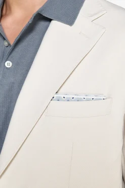 Sand textured weave blazer