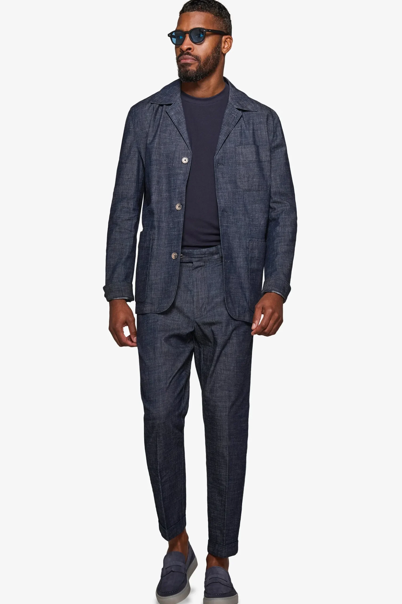 "Shibuya" denim suit overshirt