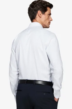 Structured thin striped shirt