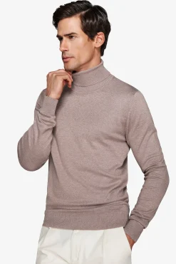 Taupe basic turtleneck