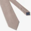 Taupe flannel effect tie