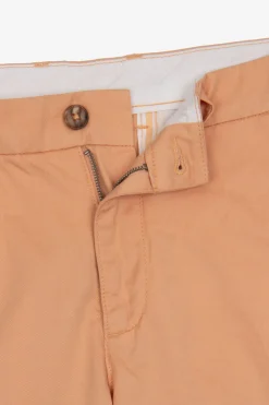 Taupe gabardine Bermuda shorts