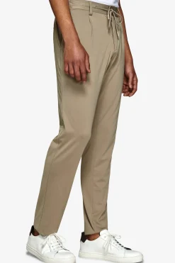 Taupe Relax Tech drawstring trousers