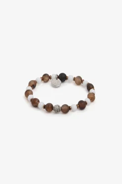 Taupe small pearls bracelet