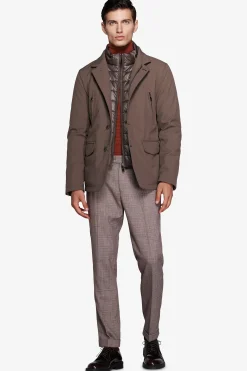 Taupe technical field jacket