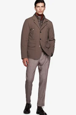 Taupe technical field jacket