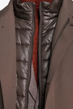 Taupe technical field jacket