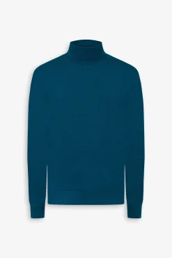 Teal basic turtleneck
