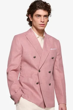 Tropea double-breasted textured blazer