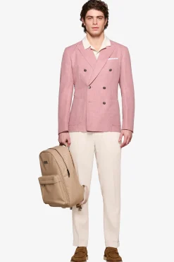 Tropea double-breasted textured blazer