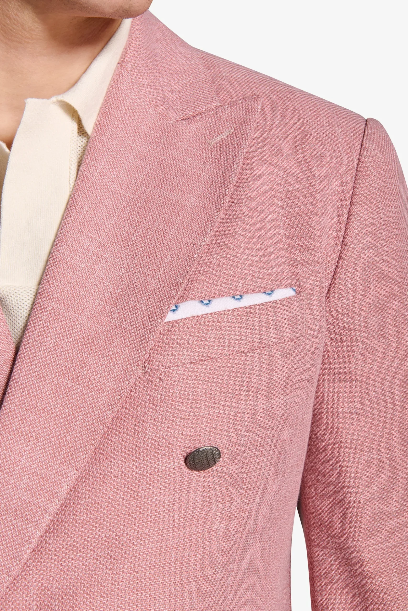 Tropea double-breasted textured blazer