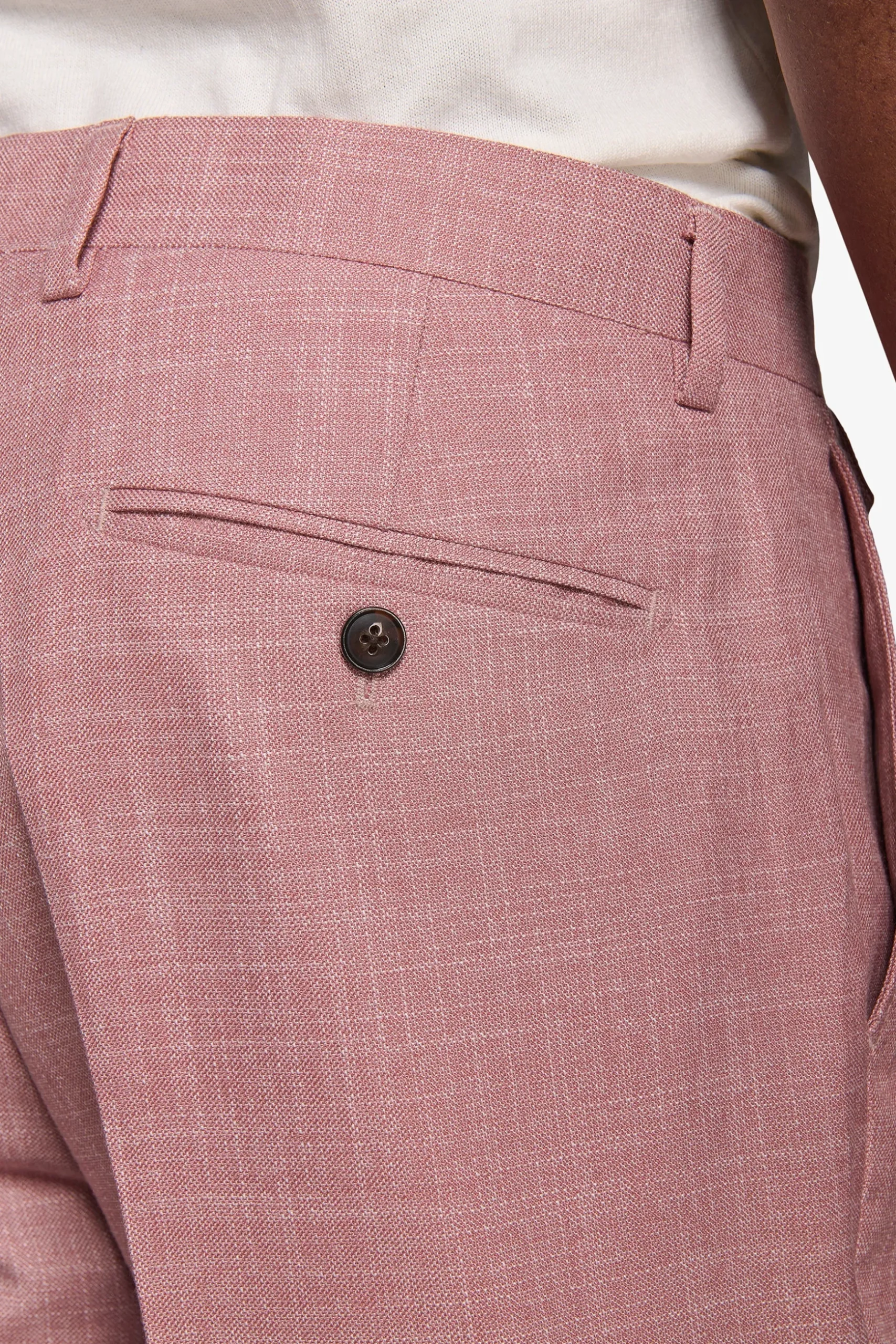 Tropea slub slim suit trousers