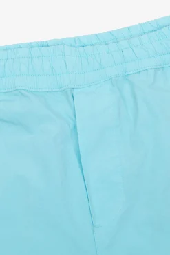 Turquoise parachute fabric bermuda shorts